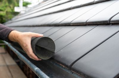 Residential Gutter Cover Installation